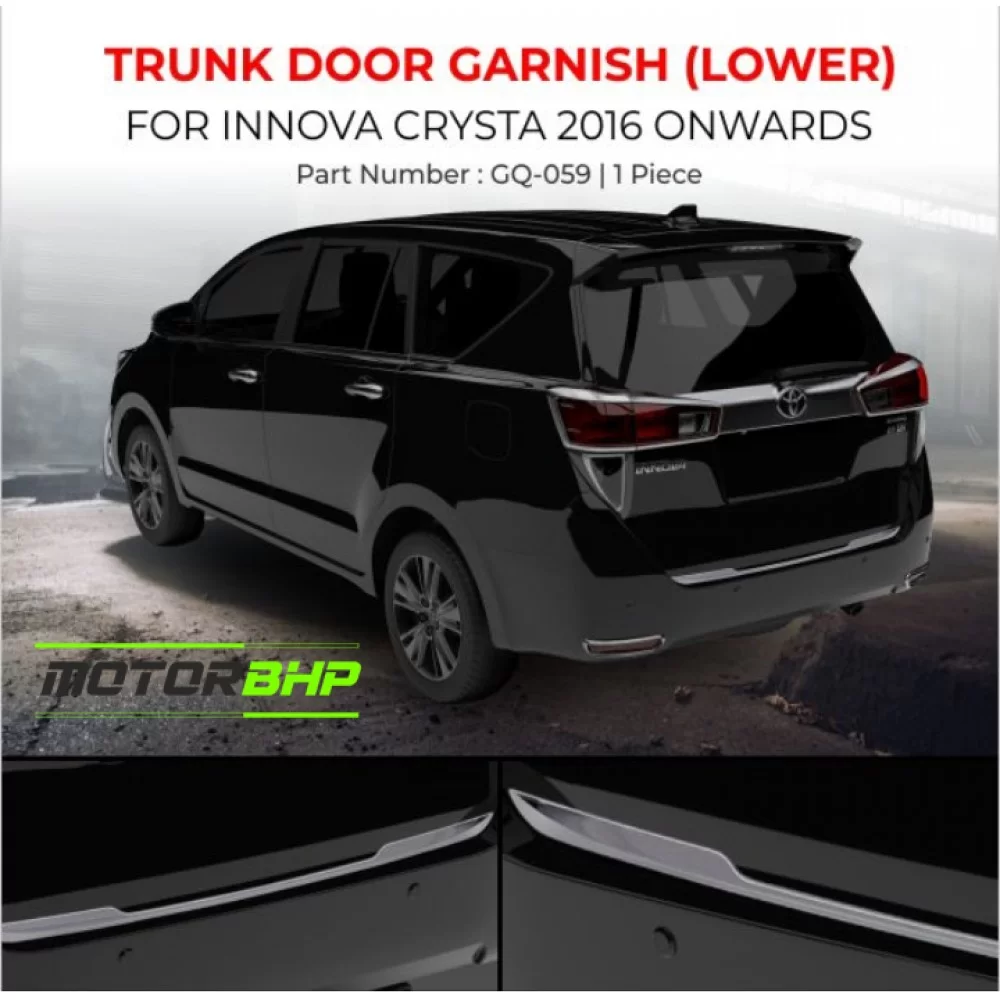 Buy Toyota Innova Crysta Trunk Door Garnish Lower Car Accessories